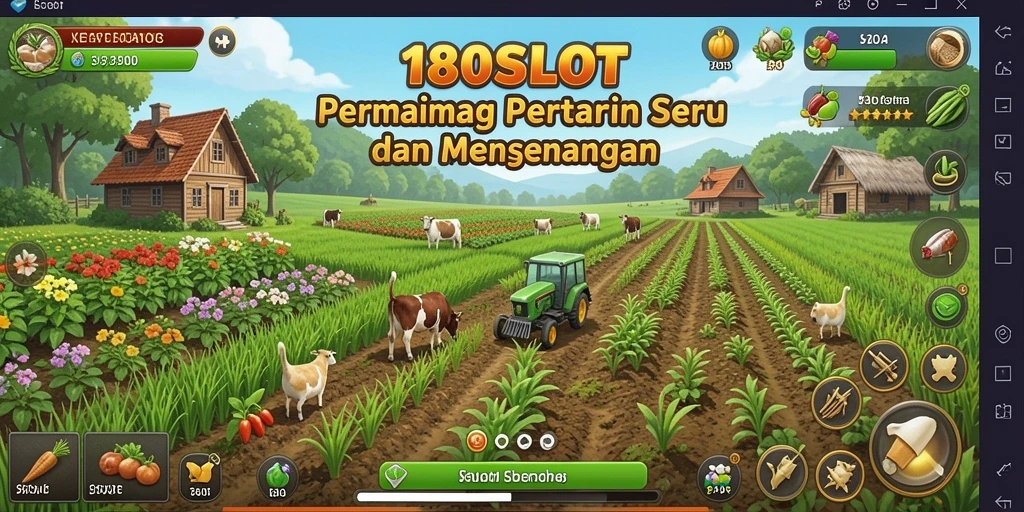 Tampilan gameplay 180SLOT yang mengasyikkan dan penuh warna.
