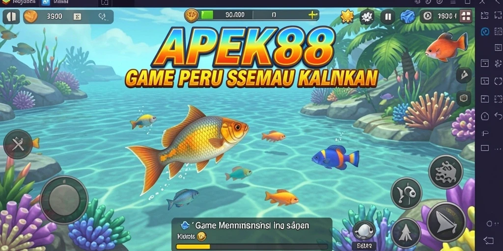 Tampilan screenshot APEK88 menampilkan pengalaman memancing yang mendebarkan.