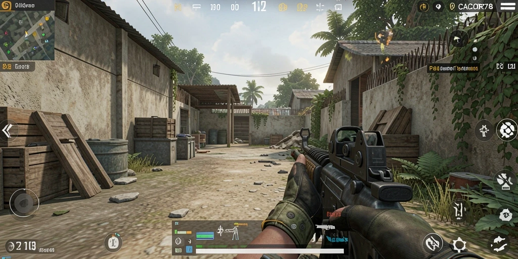 Gameplay mendebarkan CACOR78 dengan aksi tembak-menembak yang intens.