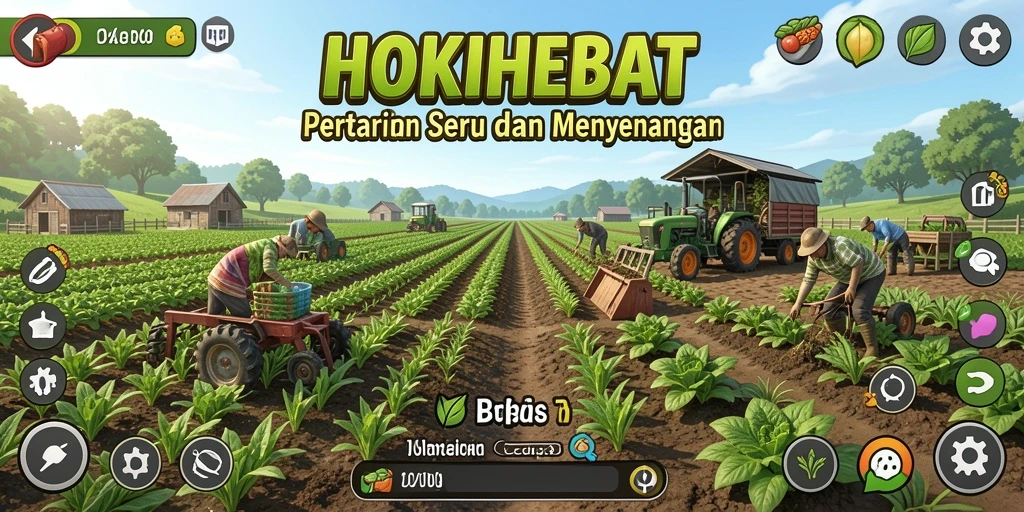 Tampilan gameplay HOKIHEBAT yang seru dan penuh warna.