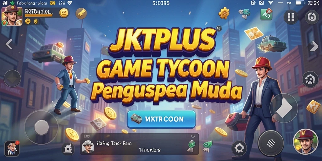 Screenshot utama JKTPLUS menampilkan gameplay Tycoon yang seru dan mendetail.
