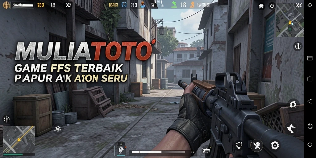 Tampilan aksi seru di dalam game MULIATOTO FPS.