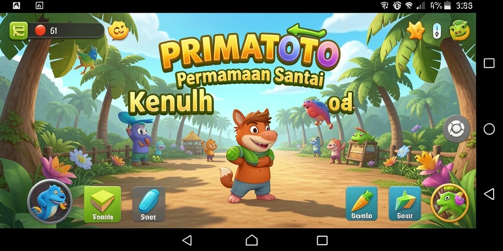 Screenshot gameplay PRIMATOTO yang menyenangkan dan menghibur.