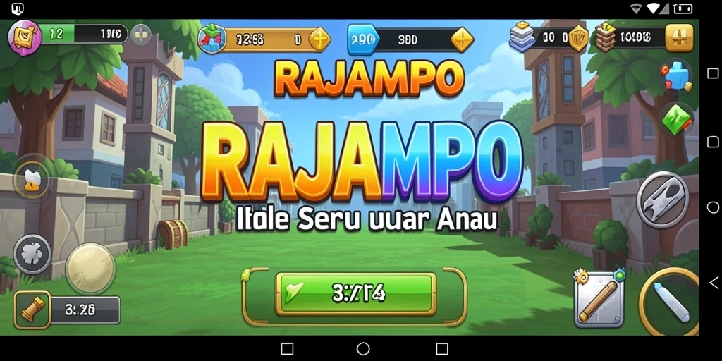 Gameplay menarik dalam RAJAMPO yang menampilkan elemen Idle.