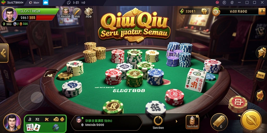 Tampilan menarik dari gameplay QiuQiu di SLOST8808.