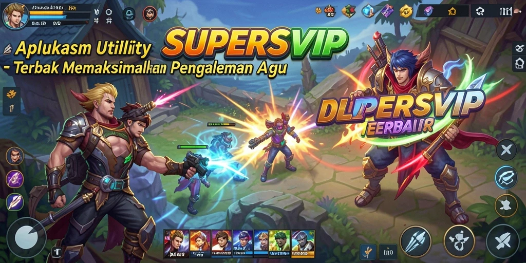 Tampilan antarmuka SUPERSVIP yang sederhana dan efisien.